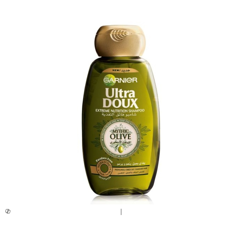Garnier Ultra Doux Extreme Nutrition Shampoo with Mythic Olive Oil for Dry & Damaged Hair - parabens free 200ML