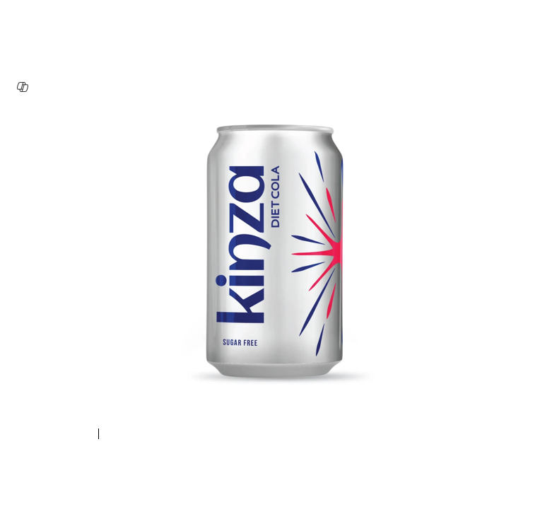 KINZA COLA DIET CARBONATED DRINK LARGE 360ML