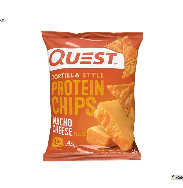 QUEST NUTRITION TORTILLA STYLE PROTEIN CHIPS (NACHO CHEESE) 32GM
