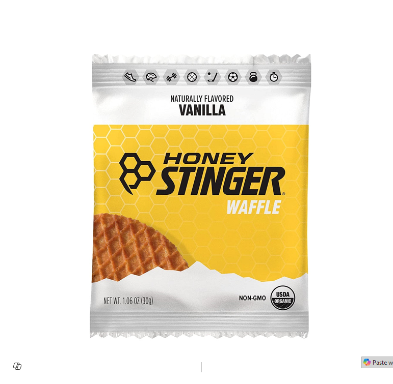 Honey stinger vanilla flavoured energy waffle 30g