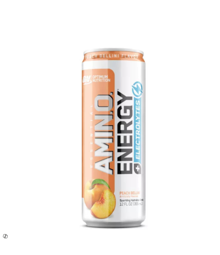 ON AMINO ENERGY+HYDRATION SPARKLING DRINK (PEACH BELLINI) 355ML