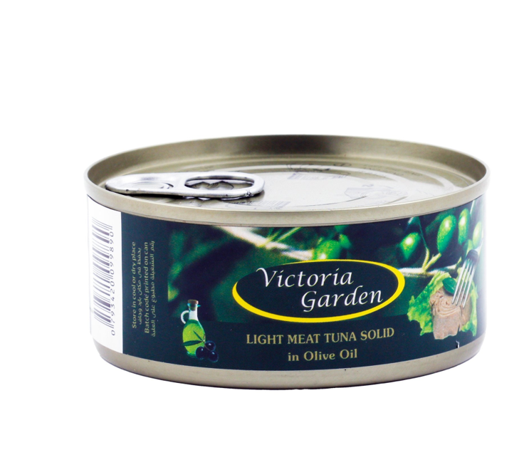 VICTORIA GARDEN LIGHT MEAT TUNA SOLID IN OLIVE OIL 160GM