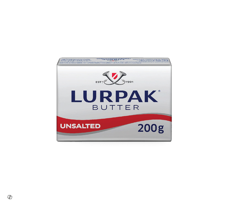 LURPAK UNSALTED BUTTER 2*200GM