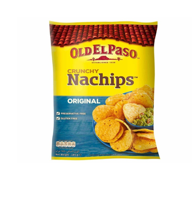 OLD EL PASO CRUNCHY NACHIPS ORIGINAL 185GM