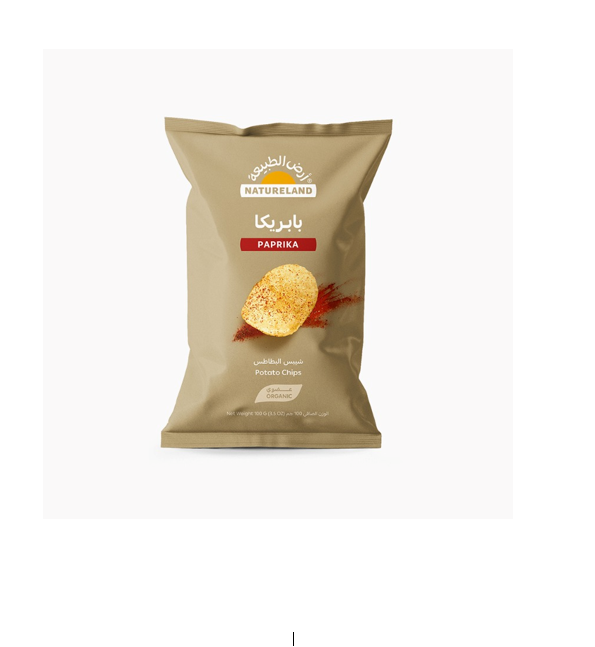 NATURELAND POTATO CHIPS PAPRIKA 100GM