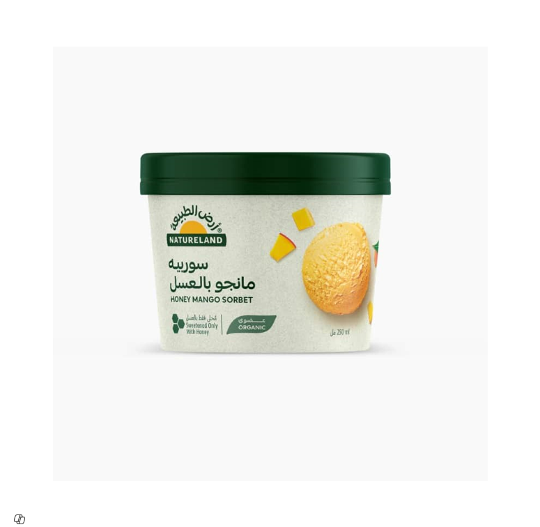 NATURELAND HONEY MANGO SORBET 250ML