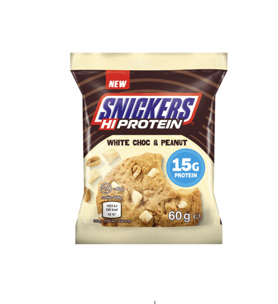 SNICKER HIGH PROTEIN WHITE CHOCOLATE & PEANUT 60GM
