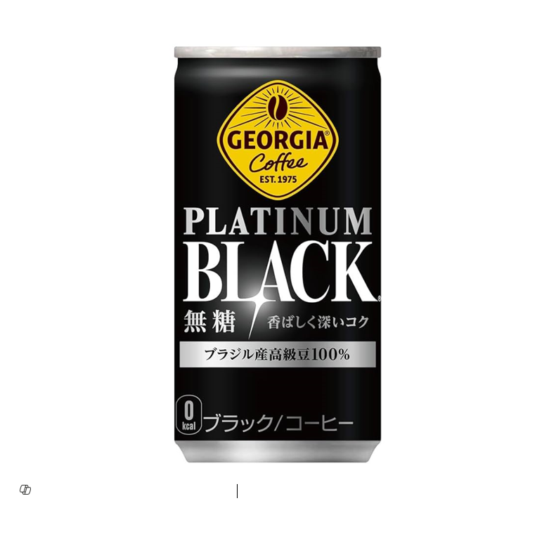 COCA-COLA GEORGIA COFFEE PLATINUM BLACK 185GM