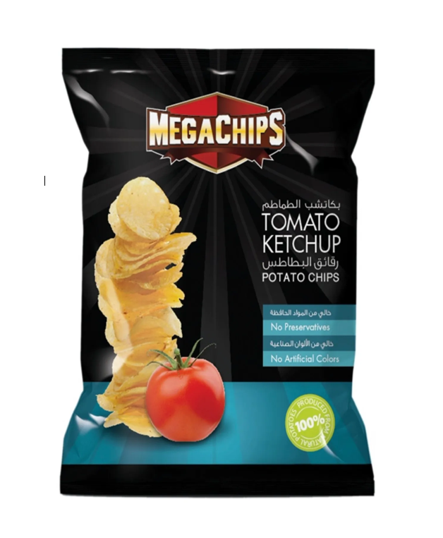 MEGA CHIPS TOMATO KETCHUP POTATO CHIPS 85 GM 