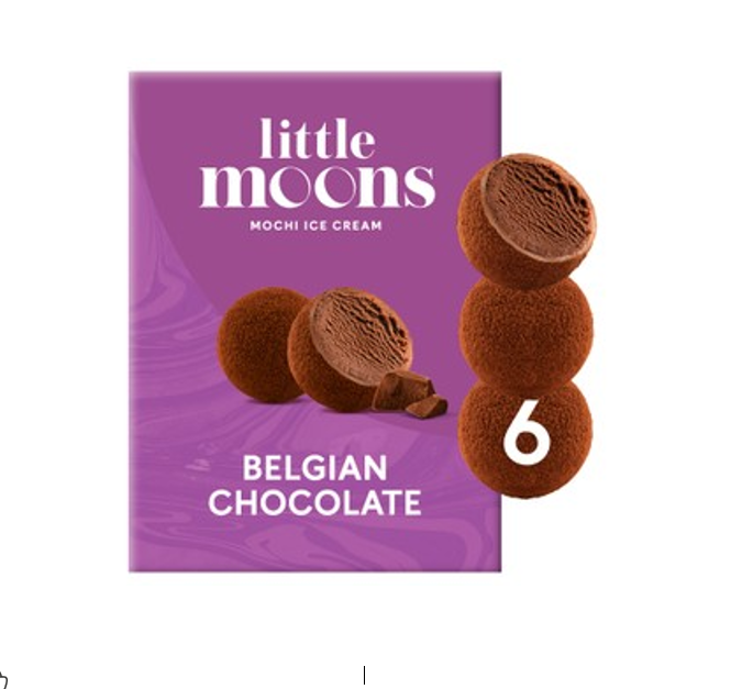 LITTLE MOONS BELGIAN CHOCOLATE ICE CREAM 100GM 