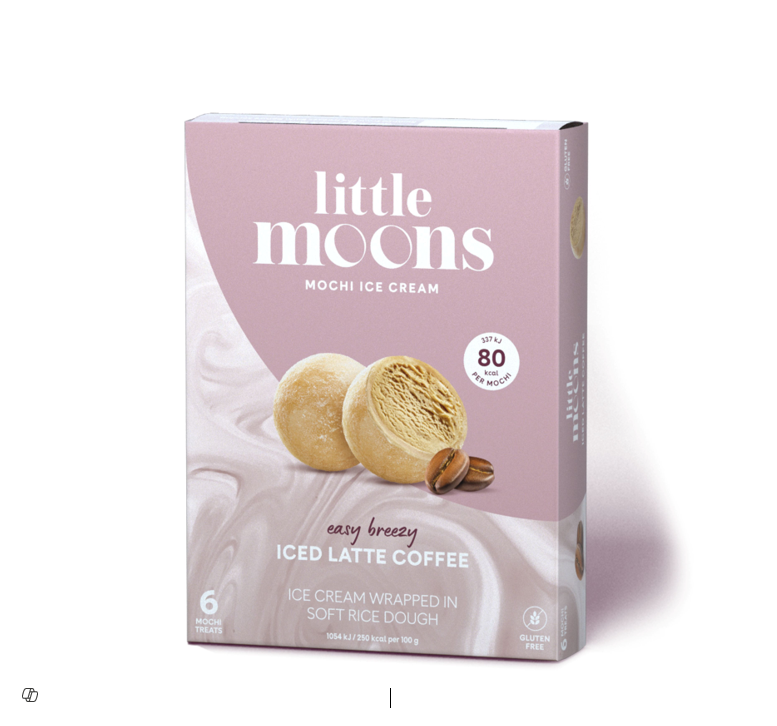 LITTLE MOONS ICE LATTE COFFE ICE CREAM 100 GM 