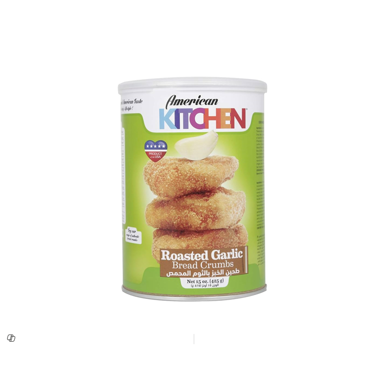 American Kitchen Garlic Bread Crumbs 425GM