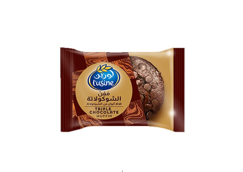 LUSINE TRIPPLE CHOCOLATE MUFFIN 60GM
