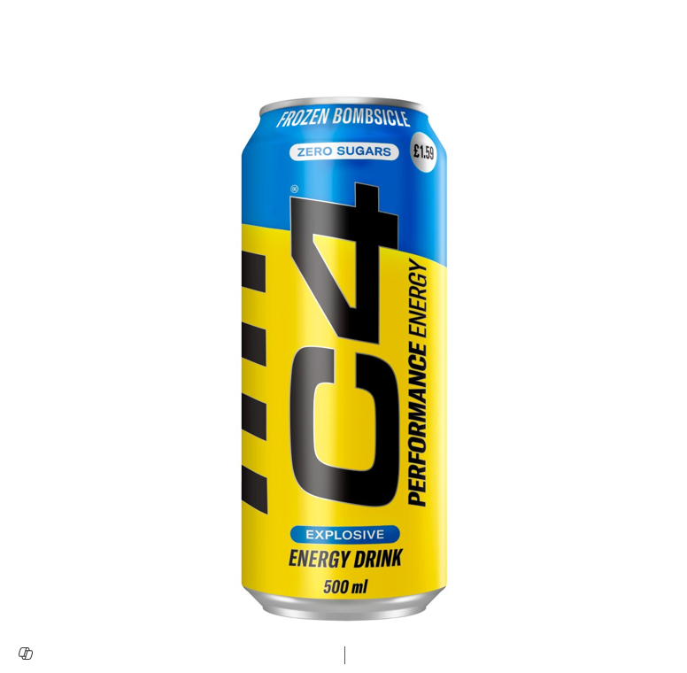 C4 FROZEN BOMBSLICE ENERGY DRINK 500ML