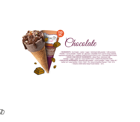 FRIOLY CHOCOLATE CONE 110ML 