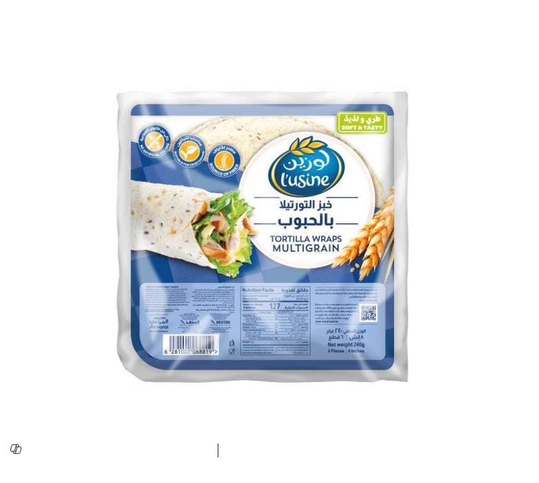 LUSINE TORTILLA WRAPS MULTIGRAIN 240GM 6PIECES  