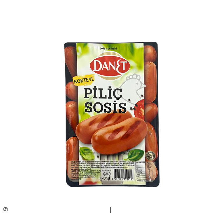 DANET KOKTEYL PILIC SOSIS 250GM 