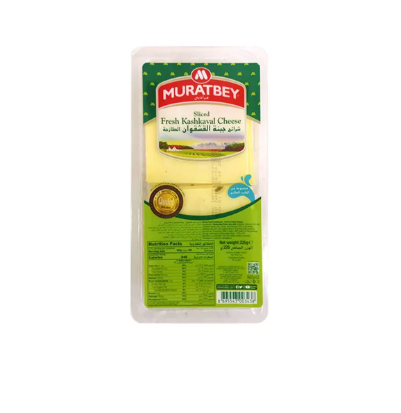 MURATBEY FRESH KASHKAVAL SLICED CHEESE 225GM
