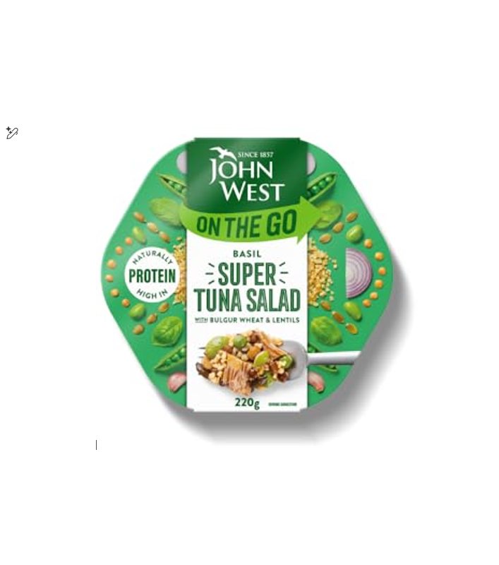 JOHN WEST ON THE GO BASIL SUPER TUNA SALAD 220GM