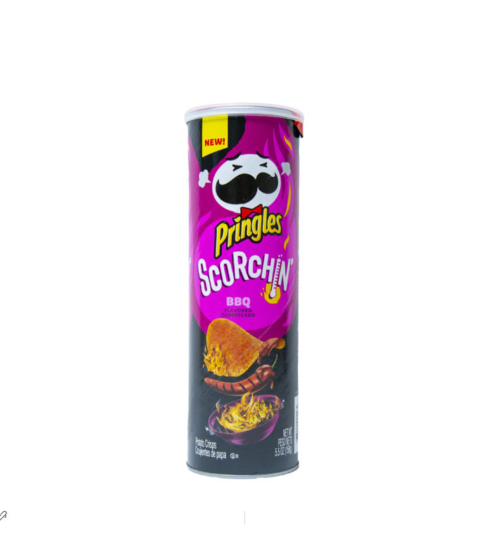 PRINGLES SCORCHIN BBQ 158GM