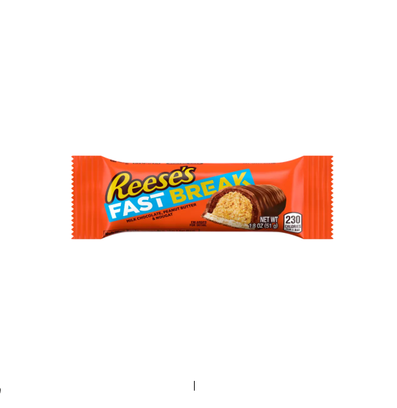 REESES FAST BREAK MILK CHOCOLATE PEANUT BUTTER 51GM