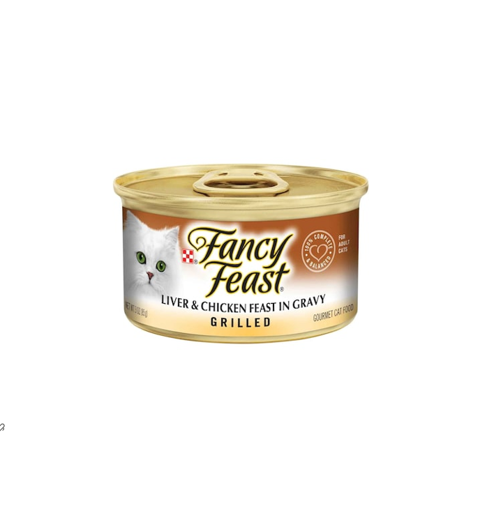 FANCY FEAST LIVER CHICKEN FEAST IN GRAVY GRILLED 85GM