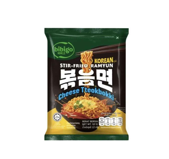 BIBIGO STIR-FRIED RAMYUN CHEESE TTEOKBOKKI 122G 