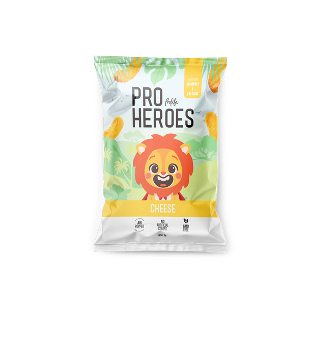 PRO HEROES VITAMINS CHEESE CHIPS 35GM