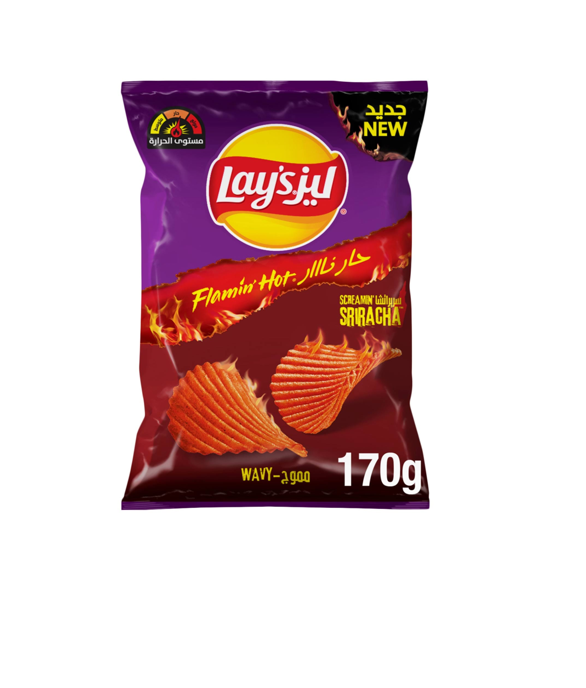 LAYS FLAMING HOT POTATO CHIPS 170 GM