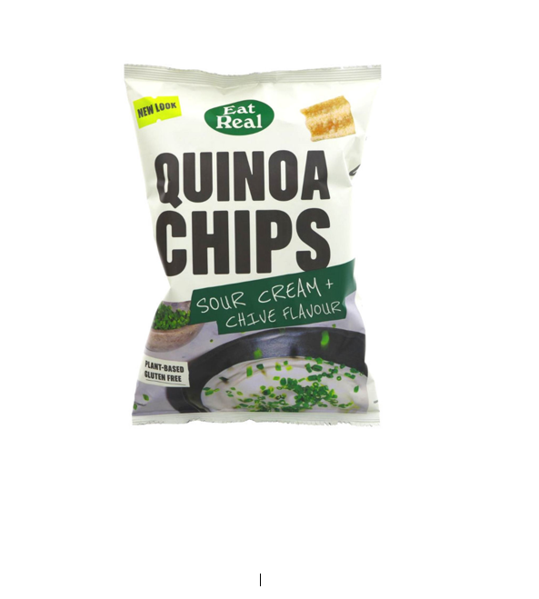 EAT REAL QUINOA CHIPS SOUR CREAM CHIVE 90GM 