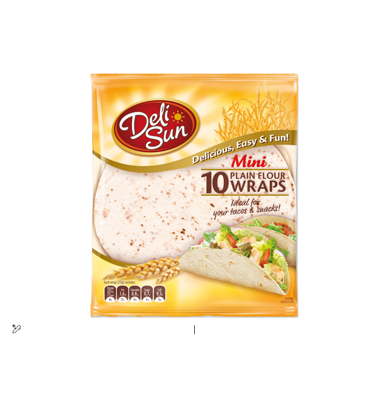 DELISUN TORTILLAS (S-MINI) 250 GRMS