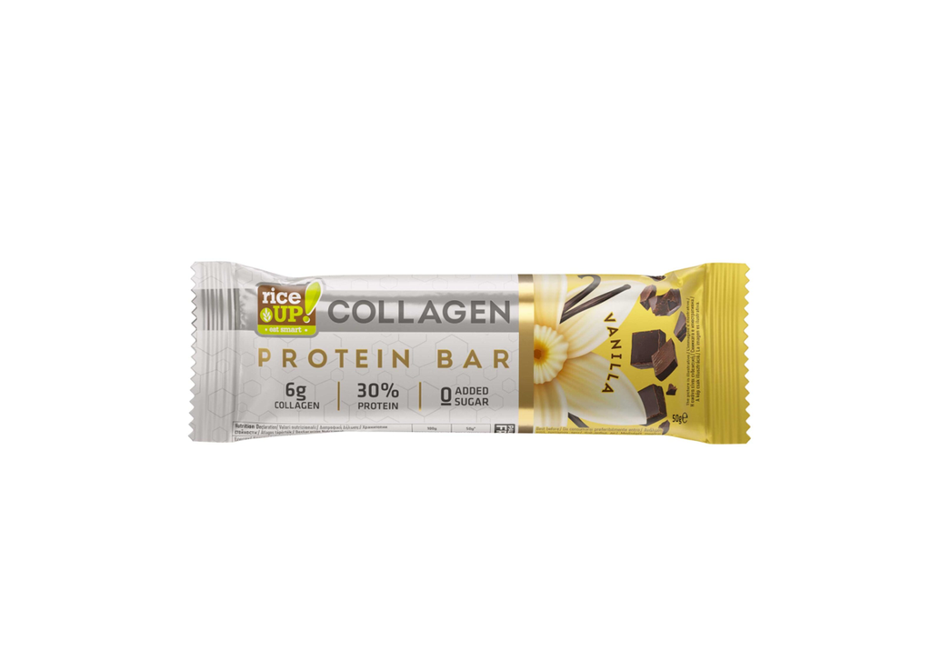 RICE UP PROTEIN COLLAGEN BAR VANILLA (50GMS) 