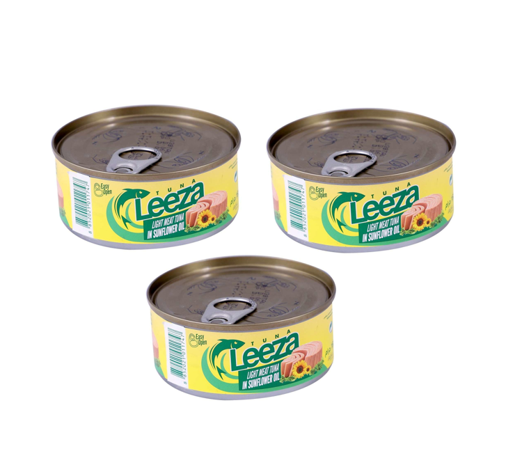 LEEZA TUNA CHUNKS IN BRINE 3X160GM