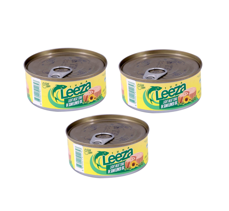 LEEZA TUNA CHUNKS SUNFLOWER 3X160GM
