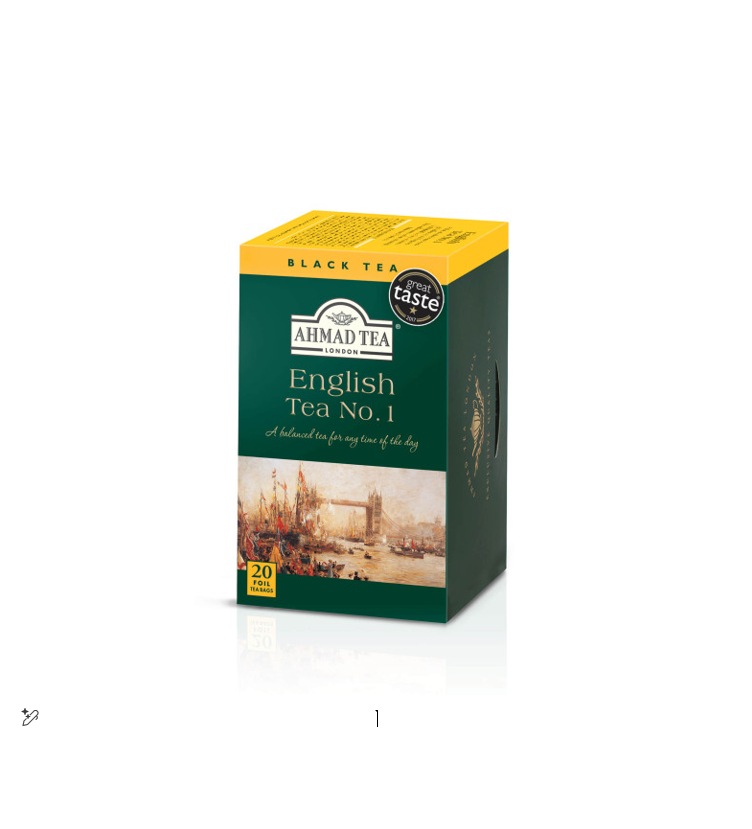 AHMAD TEA ENGLISH TEA NO.1 20FOIL TEA BAGS