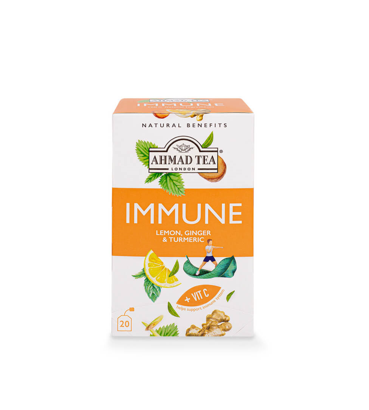 AHMAD TEA IMMUNE LEMON GINGER TURMERIC 20PC 