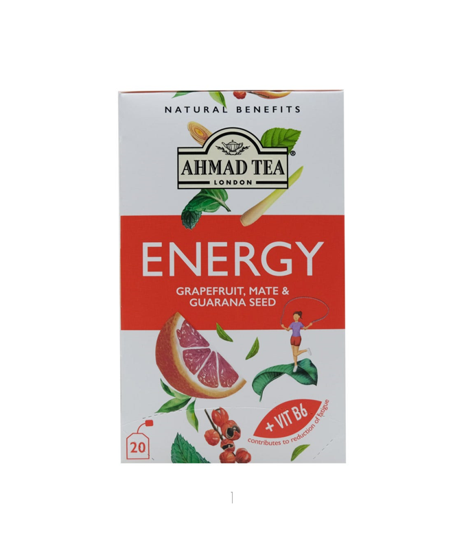 AHNAD TEA ENERGY GRAPEFRUIT MATE GUARANA SEED 20PC 