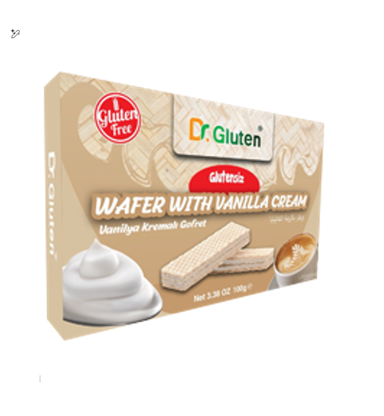 DR. GLUTEN WAFER WITH VANILLA CREAM 100GM
