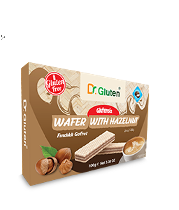DR. GLUTEN WAFER WITH HAZELNUT 100GM