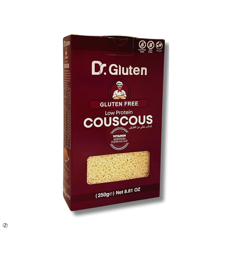 DR. GLUTEN COUSCOUS LOW PROTEIN GLUTEN FREE 250GM