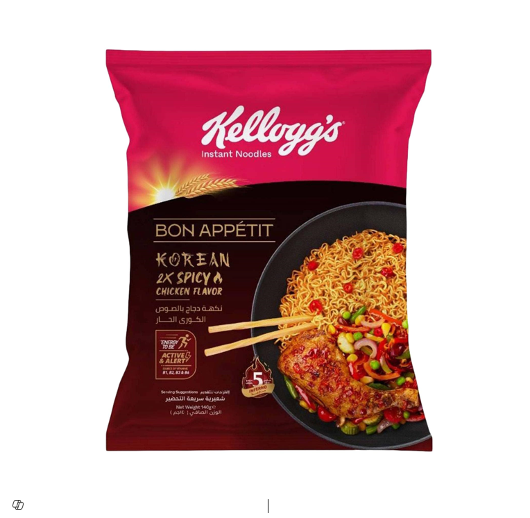 KELLOG'S NOODLES KOREAN SPICY 140GM