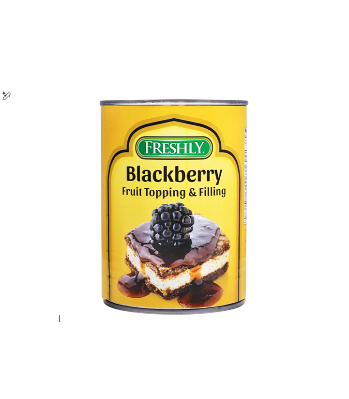 FRESHLY BLACKBERRY FRUIT TOPPING $ FILLING 595GM 