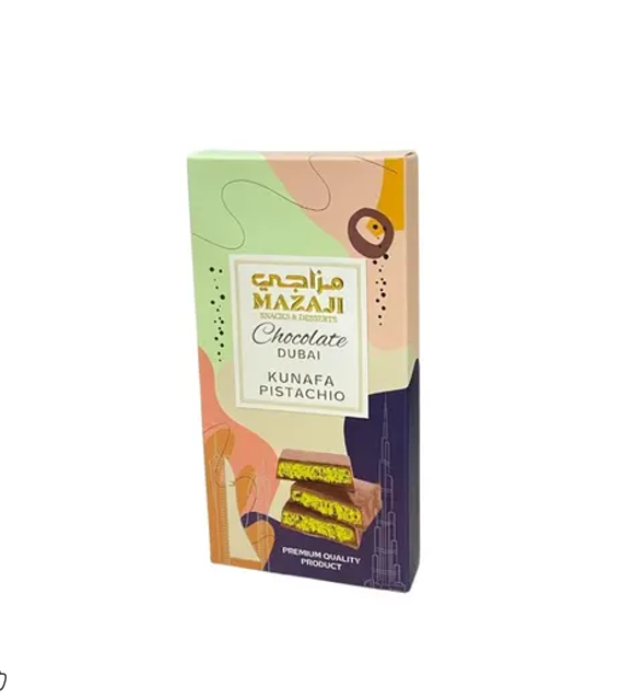 MAZAJI CHOCOLATE DUBAI KUNAFA PISTACIO 200GM