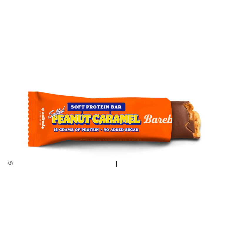 BARBELLS PEANUT CARAMEL PROTEIN BAR 55GM 