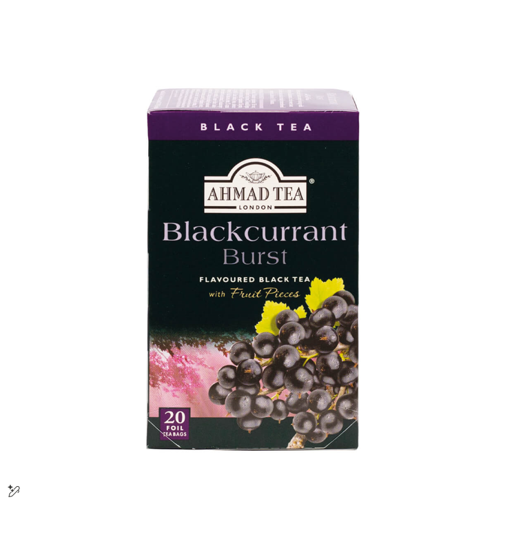 AHMAD TEA BLACKCURRANT BURST BLACK TEA 40GM