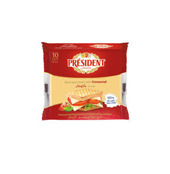 PRESIDENT SLICE EMMENTAL FOR TOAST CHEESE 200GM 