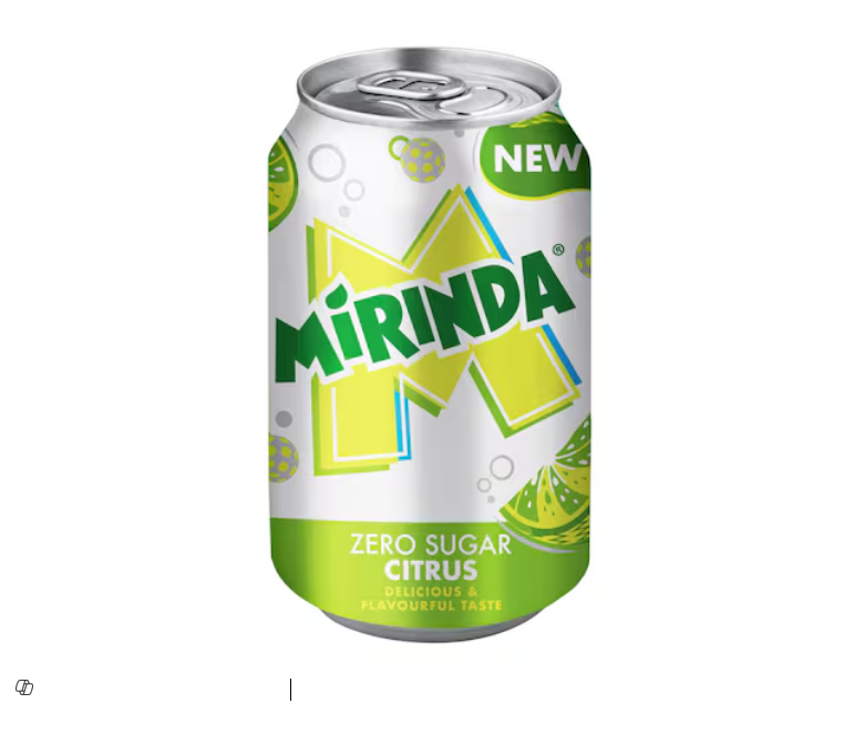 MIRINDA CITRUS ZERO SUGAR 330ML