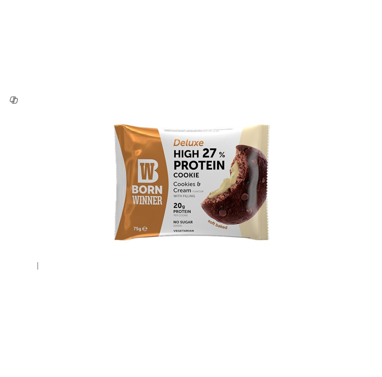BORN WINNER COOKIES CREAM PROTEIN BAR 75GM 