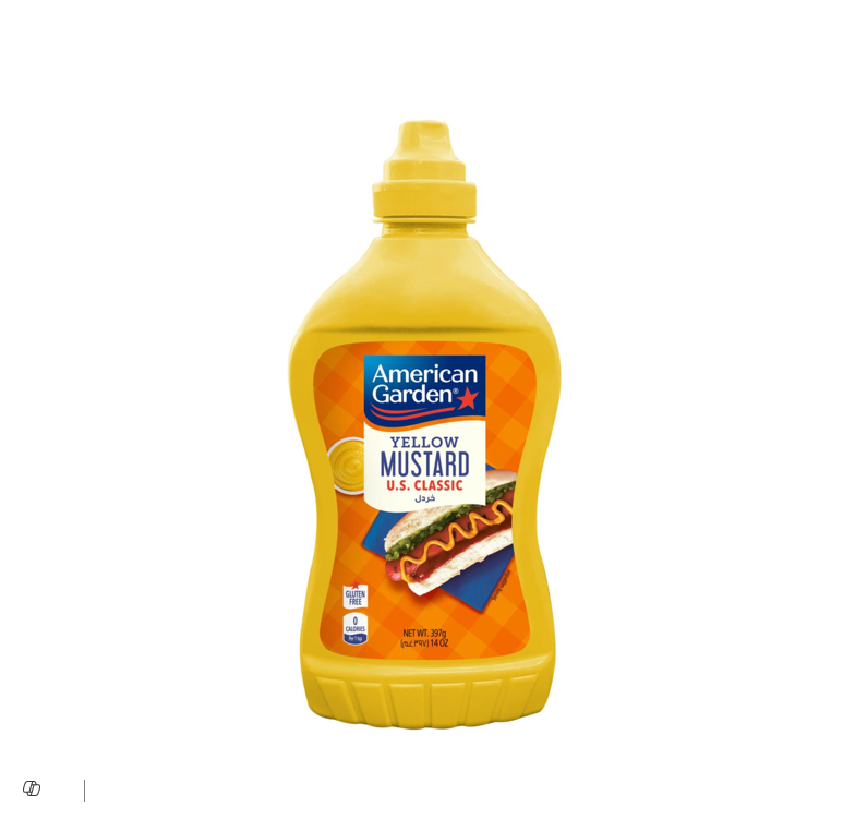 AMERICAN GARDEN YELLOW MUSTARD 14OZ 