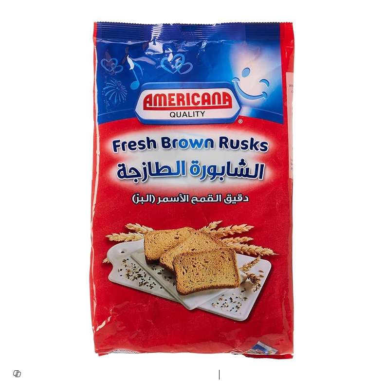 AMERICANA RUSK BROWN 375GM 